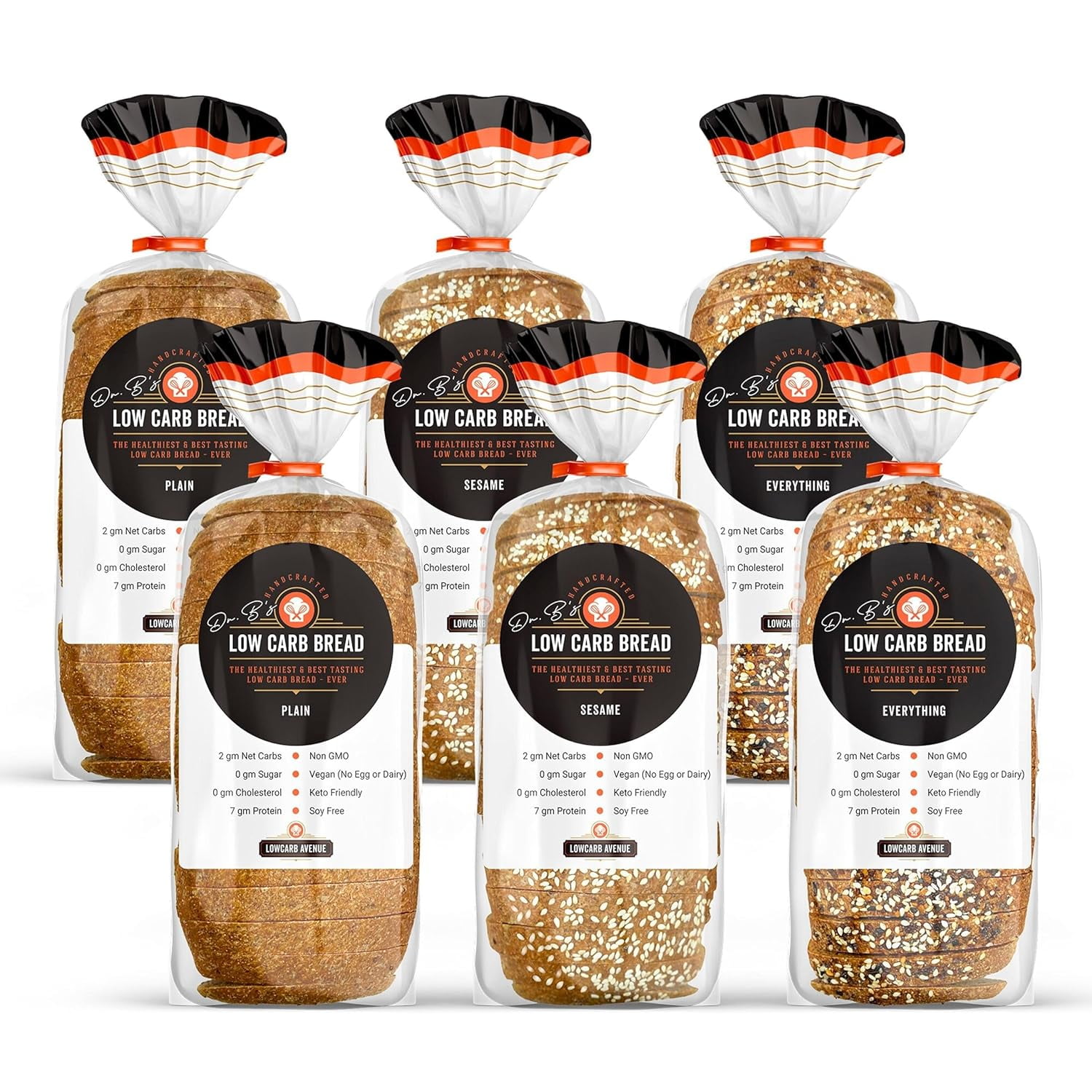 B's Multigrain Bread 2g Net Carbs & 7g Protein Low Calorie, Vegan