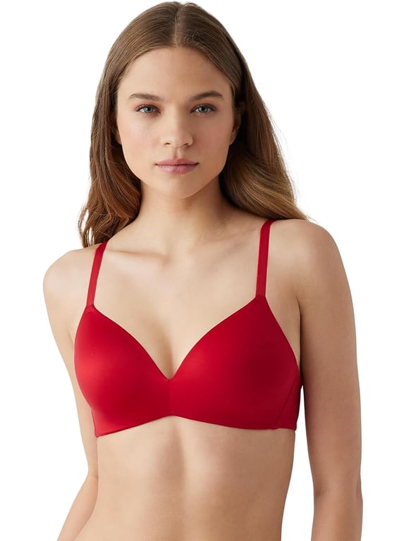by Wacoal Women's Future Foundation Wire Free Convertible T-Shirt Bra, Haute Red, 36DD