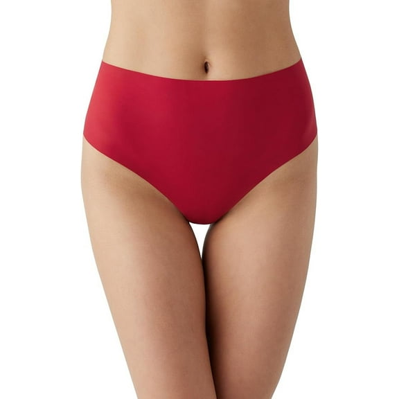 b.tempt'd by Wacoal Women's B.Bare Hi Waist Thong, Haute Red, Medium