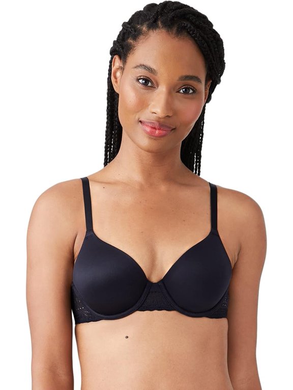 by Wacoal Women's Future Foundation with Lace Contour Bra in Black (953253) | Size 34 D