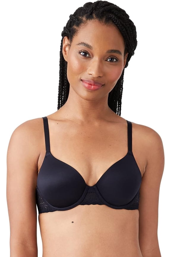 by Wacoal Women's Future Foundation with Lace Contour Bra in Black (953253) | Size 34 D