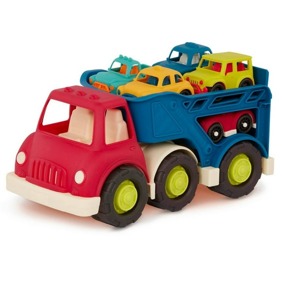 B. toys - Car Carrier Truck & 6 Cars - Happy Cruisers