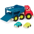 thumbnail image 1 of B. toys  Car Carrier Truck  Toy Car Carrier  2 Mini Cars  Toy Trucks for Toddlers, Kids  12 Months +  Happy Cruisers - Car Carrier, 1 of 7