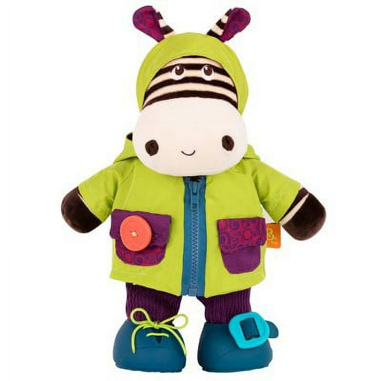 B. toys Interactive Stuffed Animal Plush Zebra - Giggly