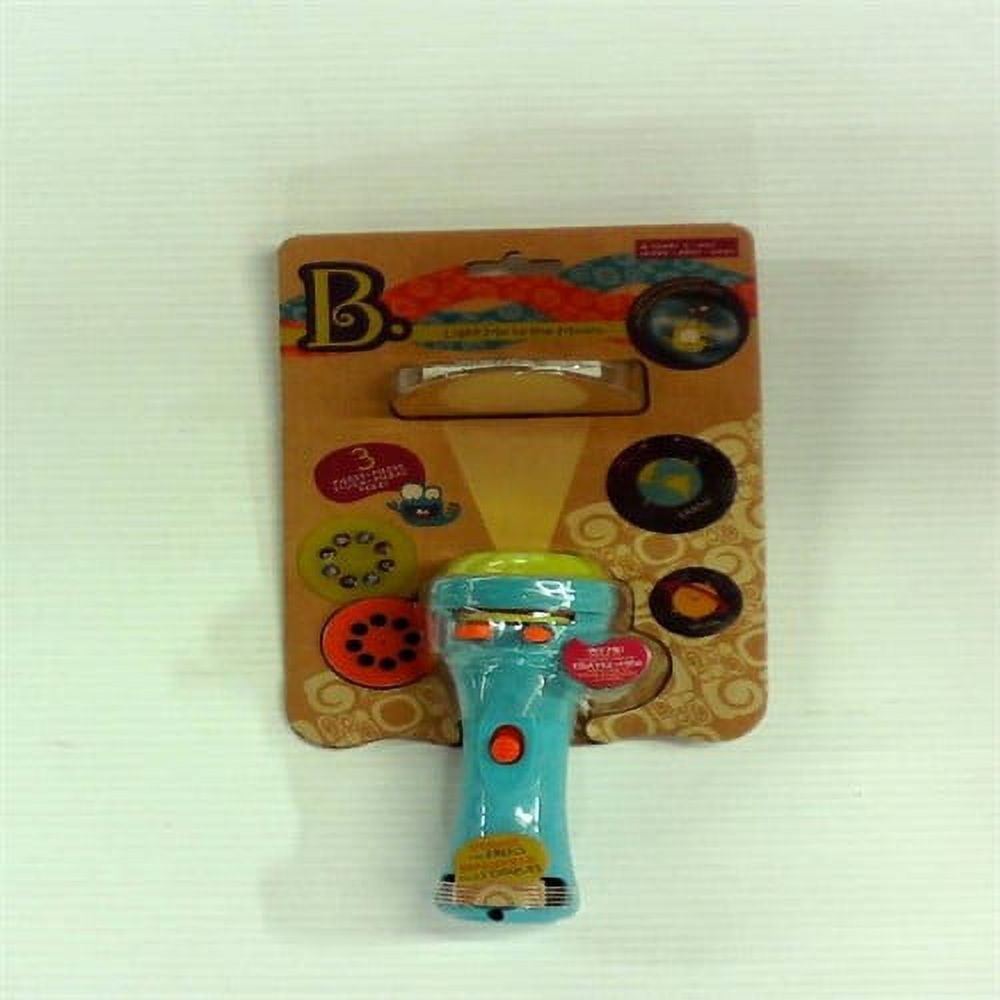 B. toys Light Me To The Moon Blue Pretend Play Projector Flashlight 2 Image Reels Planet Alien Projections Space Toys For Kids 4 Years