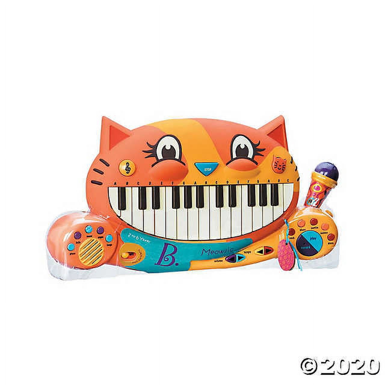 B. toys – Meowsic Toy Piano – Children'S Keyboard Cat Piano with Toy  Microphone For Kids 2 years + 