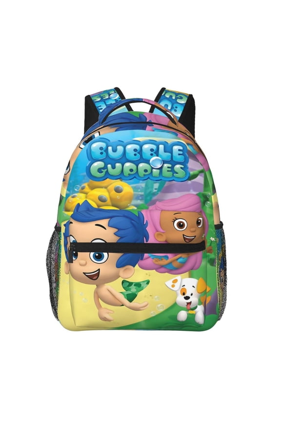 B-ubble Guppies Backpack Lightweight Bookbag Casual Daypack For Women Men Travel Laptop Bag Multifunctional Bag