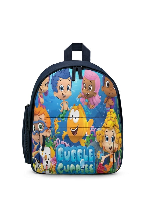 B-ubble Guppies Cute Cartoon backpack travel bag adjustable shoulder straps One size