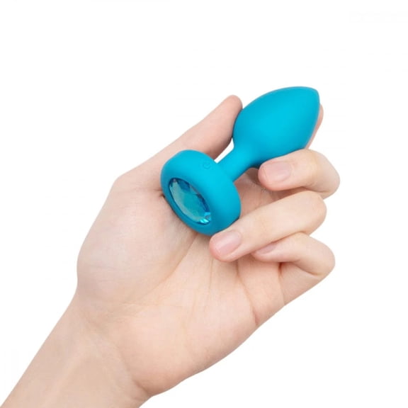 B-vibe Vibrating Jewels - Remote Control - Rechargeable - Aquamarine (s/m)