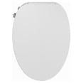 thumbnail image 1 of B0400 Elongated Bidet Toilet Seat, Non-Electric Bidet Toilet Attachment Fits for T0338W Toilet, Adjustable Nozzles Seat with Soft Closing & Quick Release Lid, White Side Button Control, 1 of 8