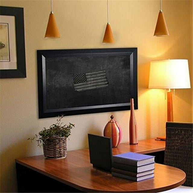 B0918.5-96.5 American Made Solid Black Angle Blackboard & Chalkboard, 24 x 102 in.