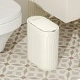thumbnail image 1 of Mrbin 2 Gallon/7L Automatic Touchless Trash Can, Motion Sensor Garbage Bin with Lid Touchless Wastebasket Cream White (for Bathroom, Bedroom, Office), 1 of 9