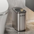 thumbnail image 1 of MRBIN Stainless Steel Motion Sensor Trash Can Bathroom, 10L / 2.6gal Slim Garbage Can with Lid Smart Trash Bin, Automatic Garbage Bin Touchless for Restroom, Vanity, Rv, Eclipse Grey, 1 of 9