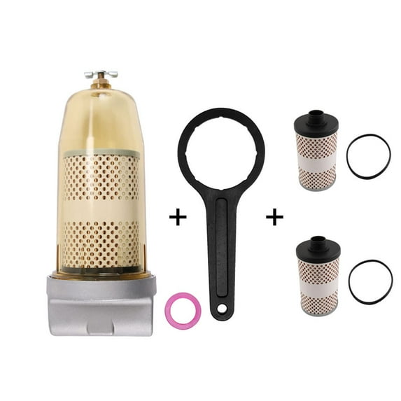 B10-AL ET 2 Precious Fuel Filter Assembly 496 Replacement Jane Diesel Water Filter 30 Micron Max 25 Gpm 150 PSI with 2 Pcs Pound