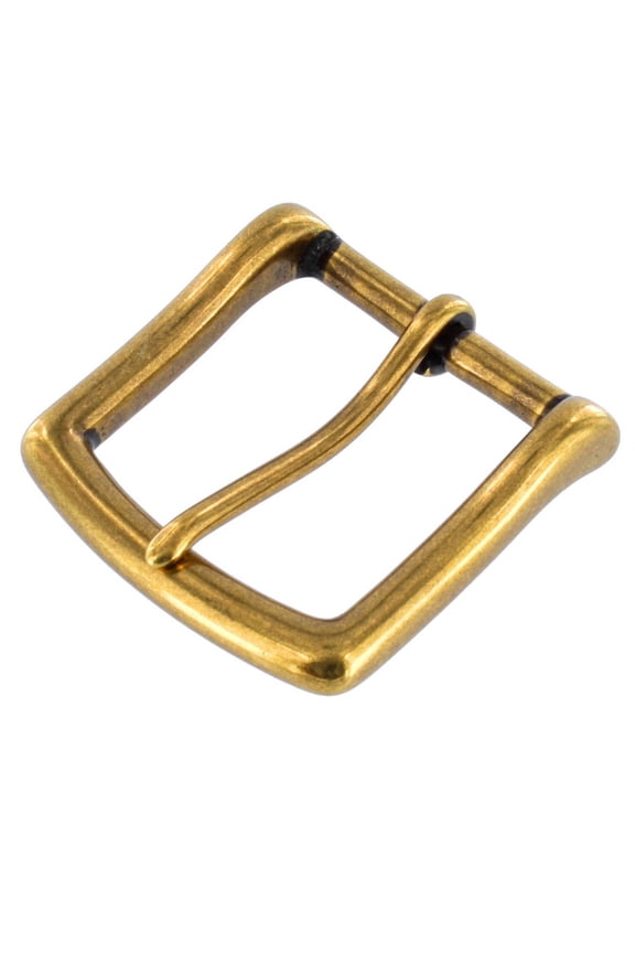 B1049 Antique Brass, Heel Bar Buckle, Solid Brass-LL, Multiple Sizes