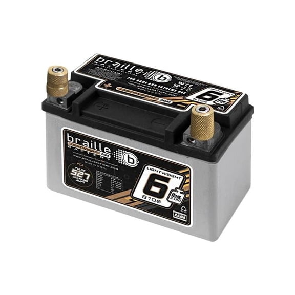 B106 5.8 x 3.4 x 4.1 in. 6.6 lbs 527 PCA Racing Battery