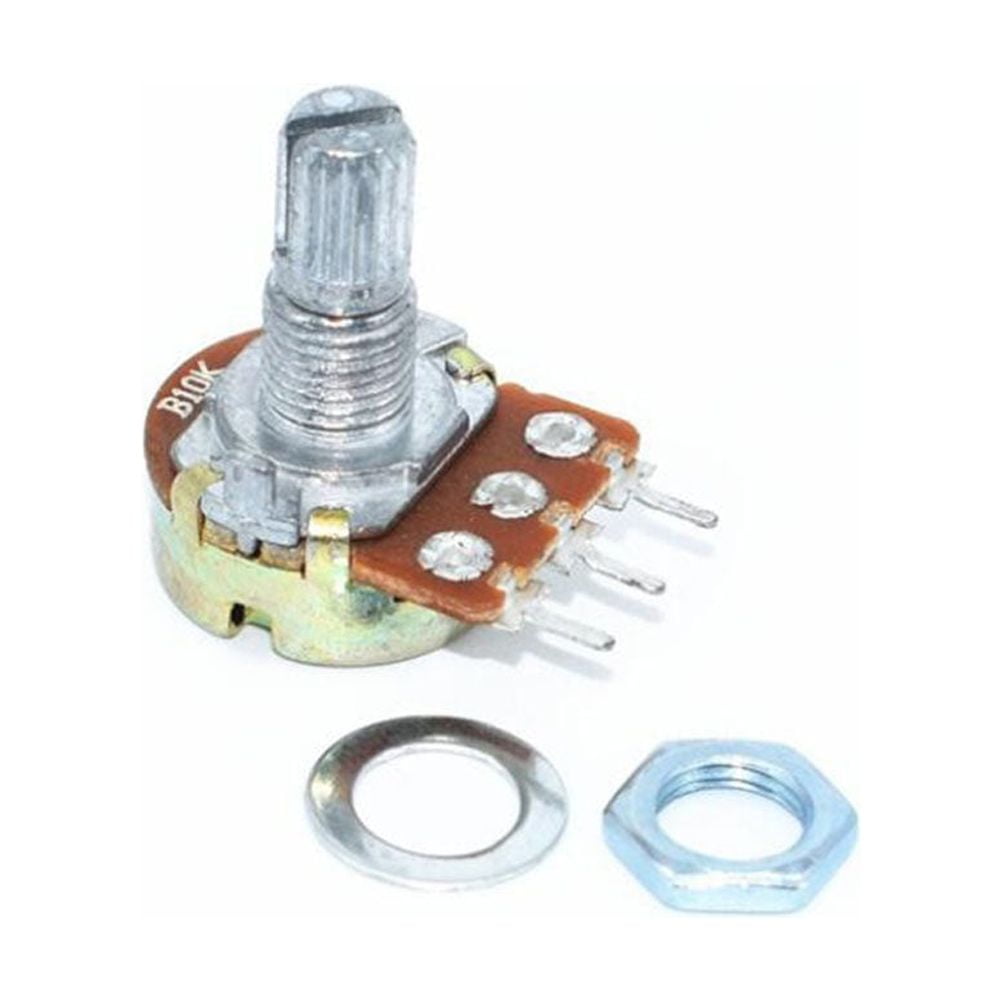 B10k Potentiometer Long Knurled Split Shaft Electric Bass Guitar Volume