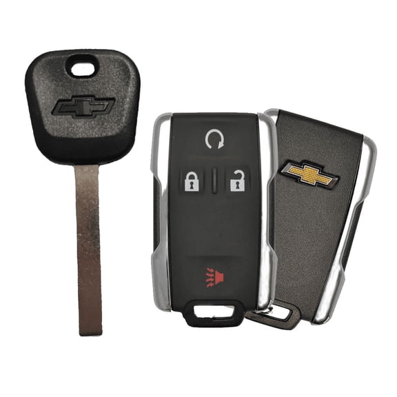 B119 Transponder (49E) Key + Remote M3N-32337100 For Chevrolet Silverado 14-19 VLS