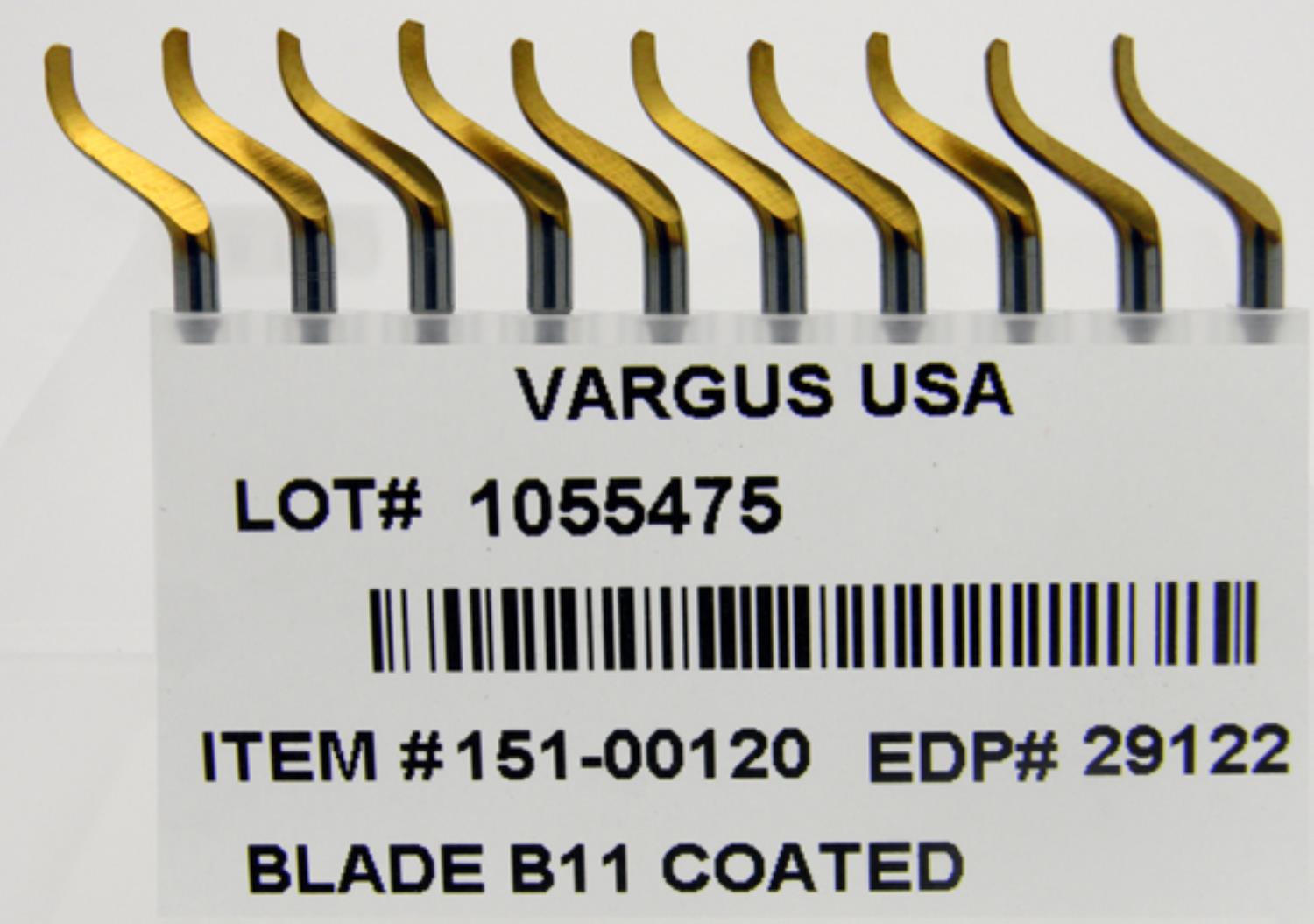 B11P HSS TiN X-Thin . 08" Blade for Steel, Aluminum, Stainless & Plastic. Right Hand Use Only Pack of 10 Shaviv 29122