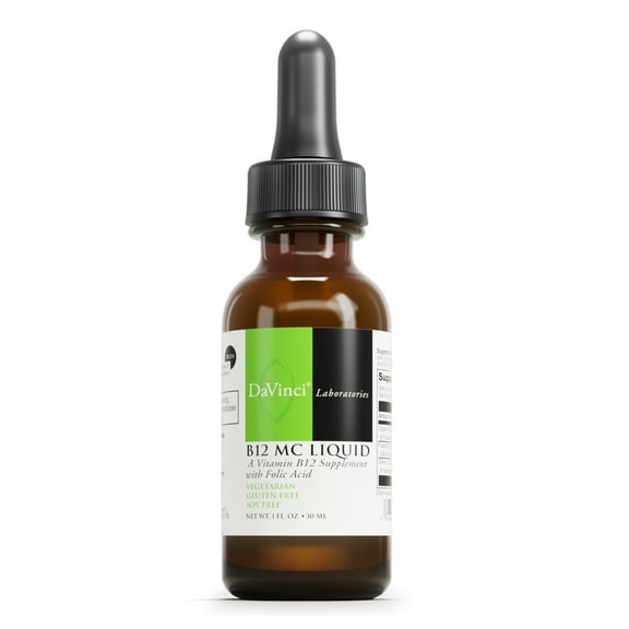 DaVinci Labs B-12 MC Liquid - Support Heart & Cellular Health - 30 Servings - 30 ml