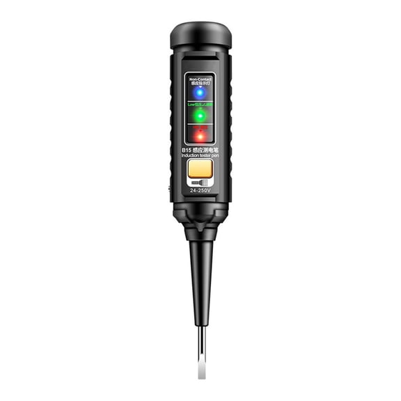 B15 Smart Induction Test Pen Voltage Tester Electric Wire Detector Non-Contact AC 24-250V Null Live Identification Line Breakpoint Search With Flashlight