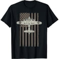 thumbnail image 1 of B17 Bomber WW2 Plane Aircraft USA Flag Veteran Pilot Gift T-Shirt mens t shirt，black，women，funny，misfits，men，journey，t-shirt, 1 of 4
