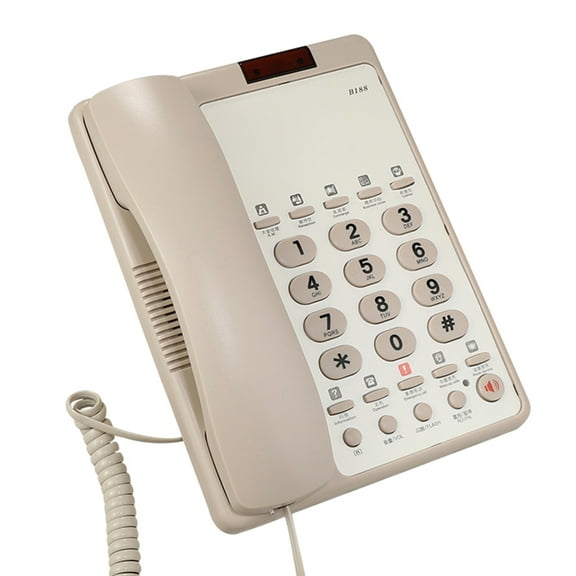 B188B Corded Telephone Fixed Landline Phone for Front Desk Customer Service in Hotels and Offices Use