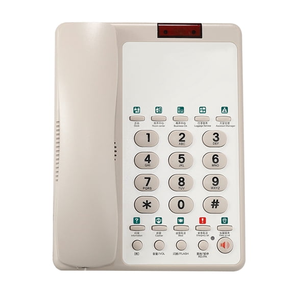 B188B Fixed Landline Phone Desktop and Wall Mount Lanldine Telephone for Hotel