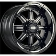 thumbnail image 1 of B18988M24 18 x 9 in. GD12 Wheel with Milled Lip, Gloss Black, 1 of 1