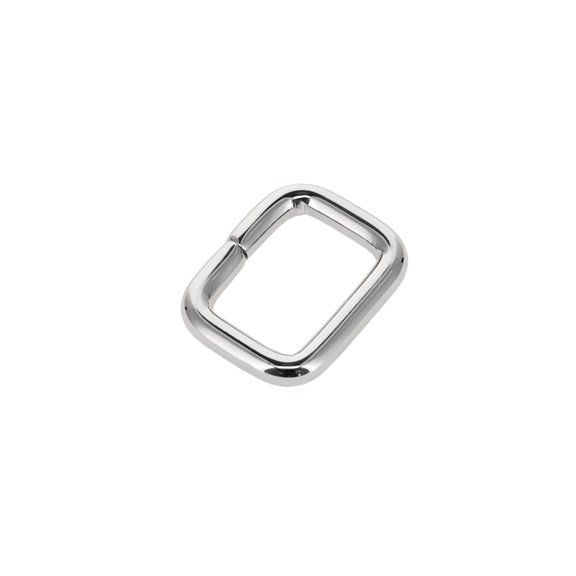 B1957 3/4"x 1/2" Nickel Plate, Wire Formed Square Loop, Solid Brass-LL
