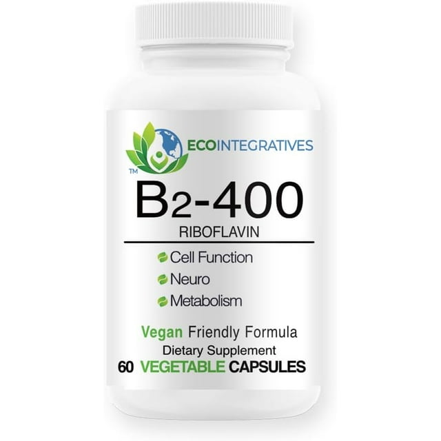 B2400 Pure Riboflavin Nervous System Health, Homocysteine Detox