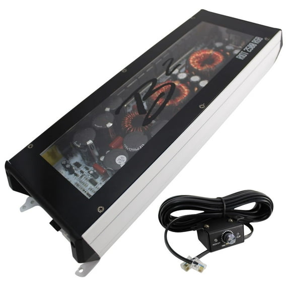 B2 Audio RIOT Series 2500W 1-Ohm Class D Monoblock Amplifier w/ RGB LED Lights