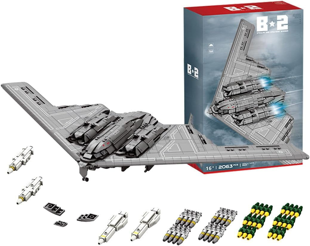 B2 Strategic Bomber building block toys, collectible military models ...
