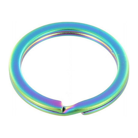 B2020 1" (26mm) PVD Rainbow, Key Ring, Solid Iron
