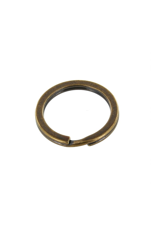 B2020 Antique Brass, Key Ring, Solid Iron