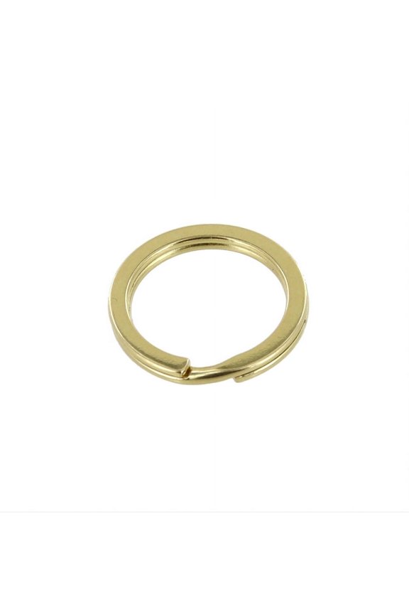 B2020 Brass Plated, Key Ring, Solid Iron, 7/8"