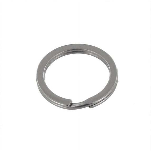 B2020 Nickel Matte, Key Ring, Solid Iron, Multiple Sizes