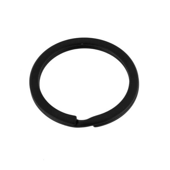 B2020 PVD Black Matte, Key Ring, Solid Iron