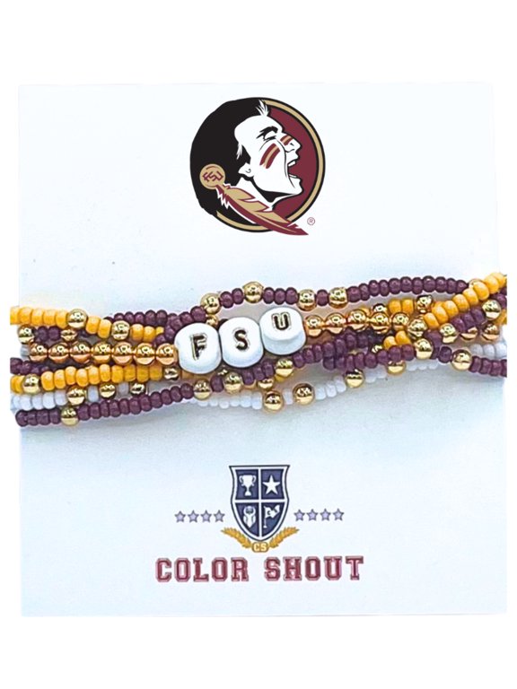 B209 - FSU 'Lucky 7' FLORIDA STATE Bracelet Stack