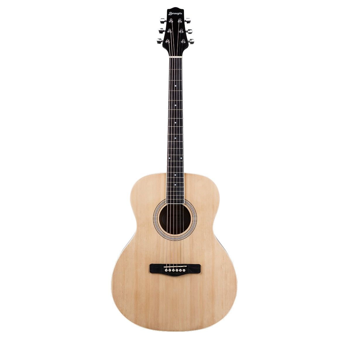 Boroughs B20ANT Beginner Auditorium Acoustic Guitar, Natural