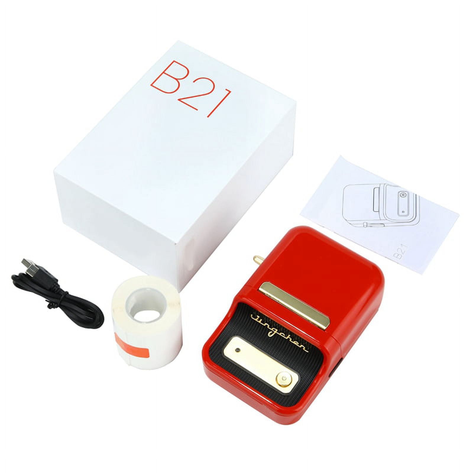 TT Jingchen B21 Label Printer Handheld Portable Bluetooth Thermal Printing  Small Price Tag Sticker Bar Code