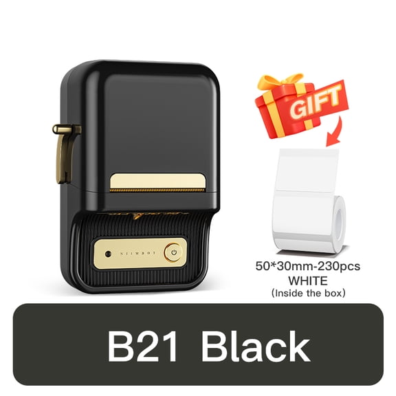 B21 Portable Thermal Printer Bluetooth Wireless Sticker Printer With Self-adhesive Labels For Barcode Clothing Jewelry