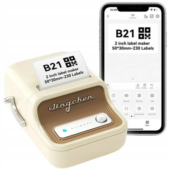 B21 portable Bluetooth thermal printer for food price labeling