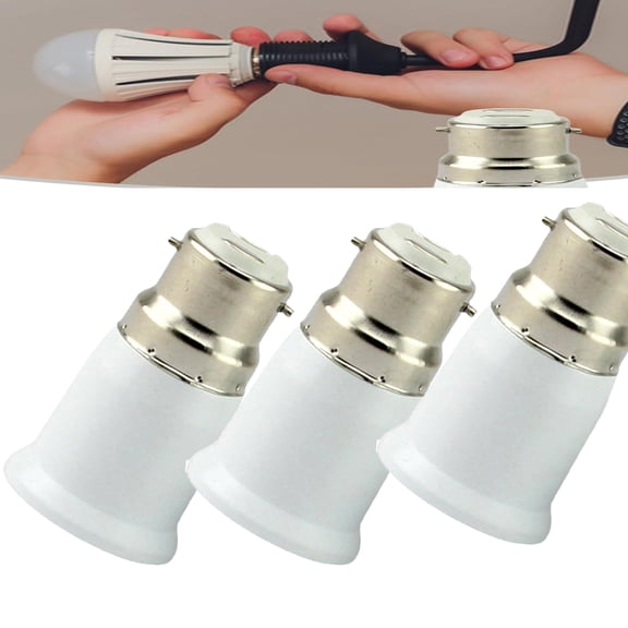B22 to E27 Light Socket Adapter, Light Bulb Socket Converter Bayonet To Screw Bulbs Adaptor,Socket Converter For Ceiling Fans Light Chandeliers Base Socket Converts-er For LED Bulbs