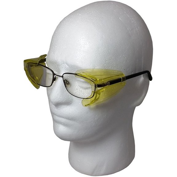 B22 Safety Glass Side Shields with Amber Lens