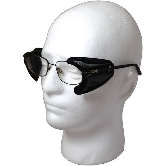 B22 Safety Glass Side Shields with Black Lens