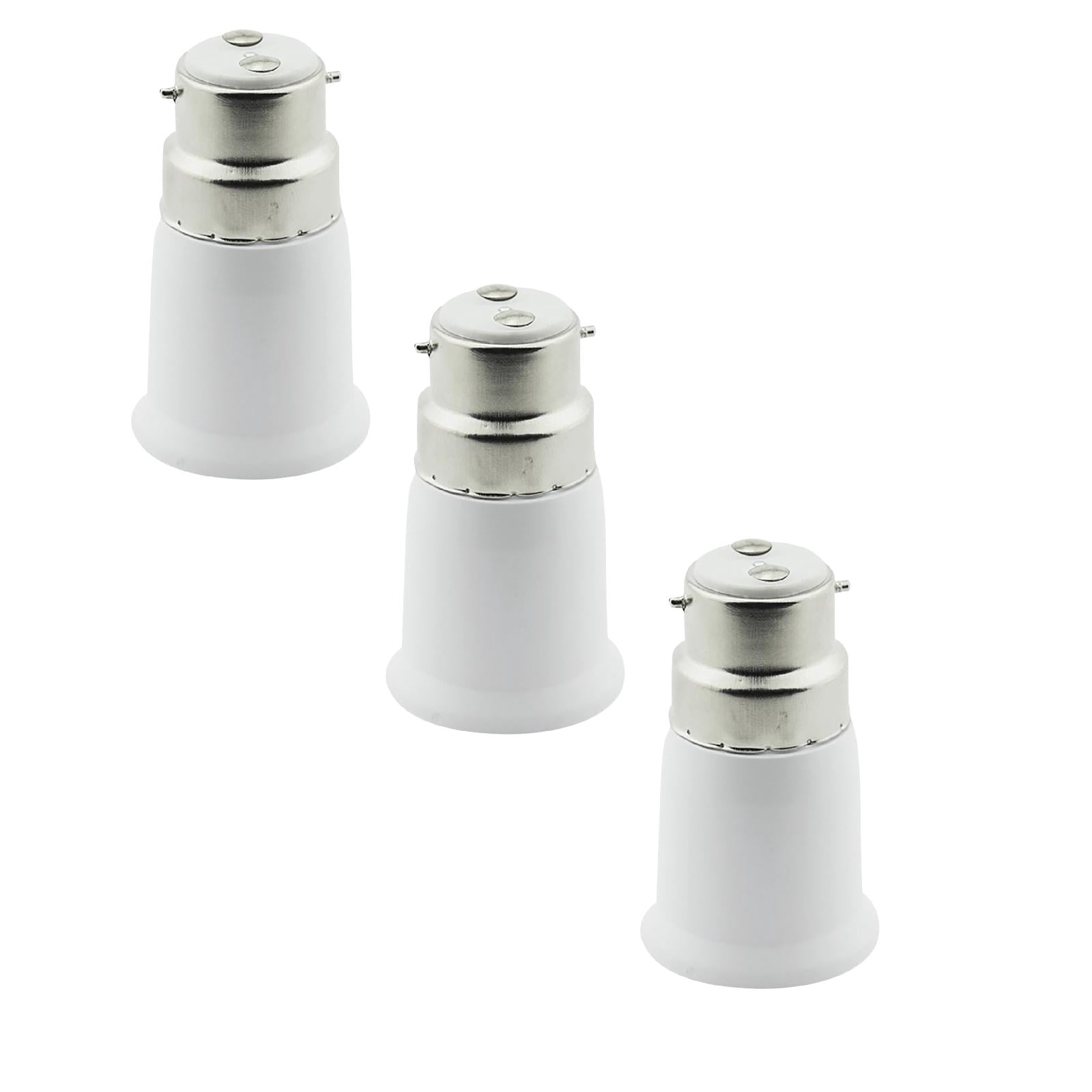B22 To E27 Light Socket Adapter - 4 Pack, Converts Bayonet To Screw Base, Max 500W