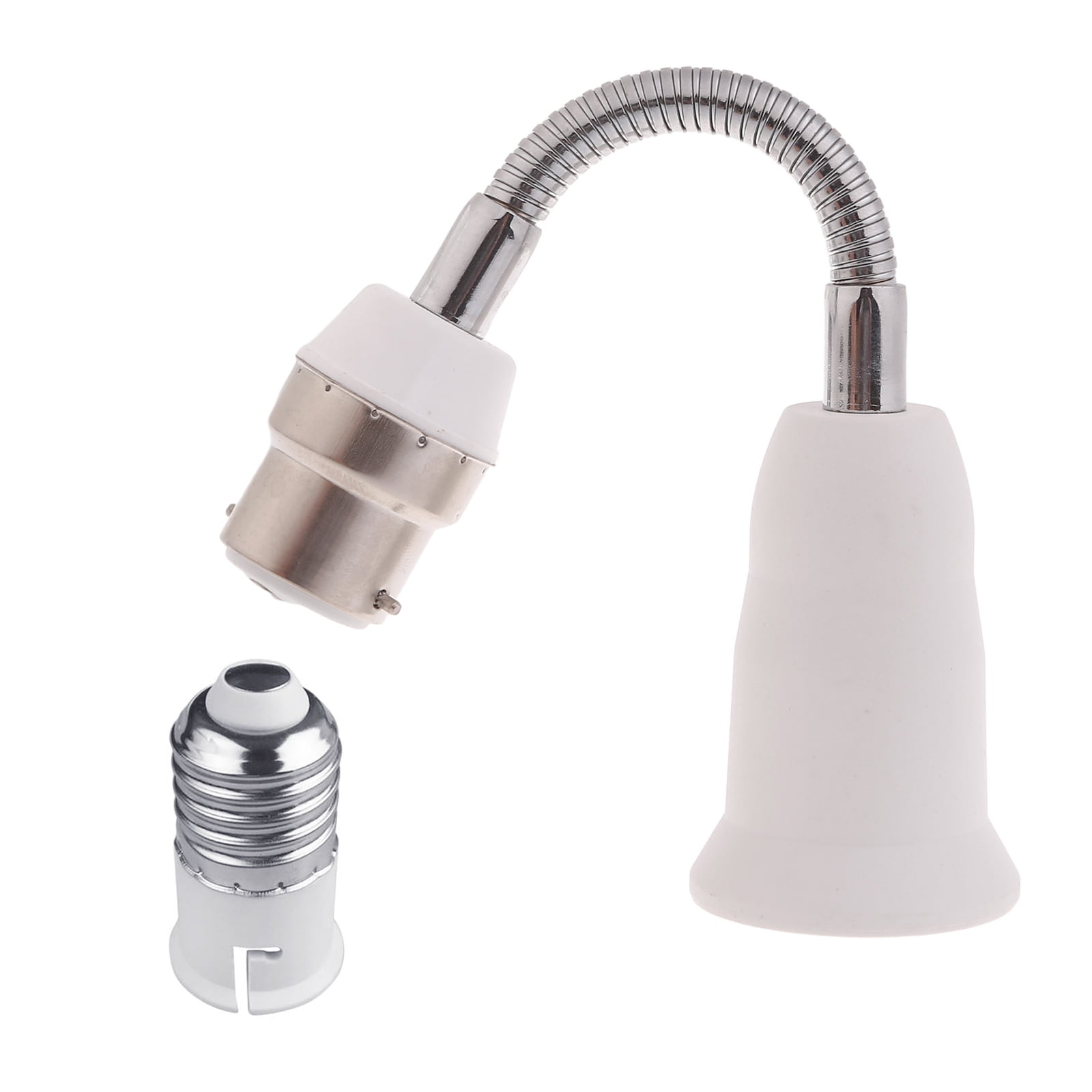 Aexit 2 Prolunghe Per Lampadari – Adattatore Da B22 A E27, Bianco, Lunghezza 30 Cm
