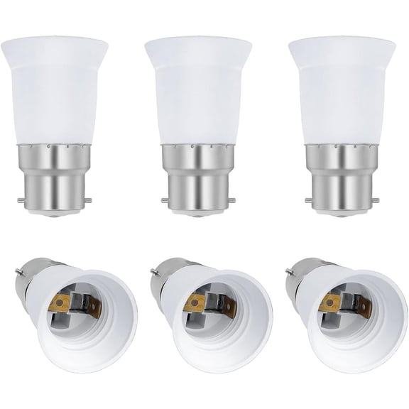 B22 to E27 adapter socket for LED lamp, AC 230V, conversion