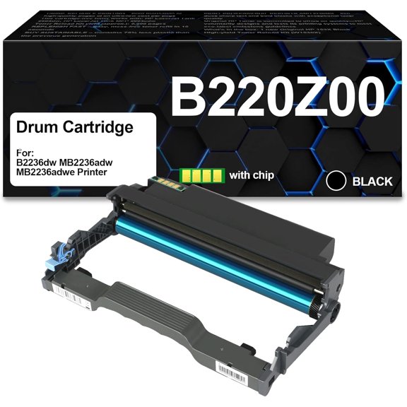 B2236 MB2236 Black Drum Imaging Unit Compatible with Lexmark B220Z00 Drum Unit Drum MB2236adwe MB2236i B2236dw MB2236adw Printers(1Pack)